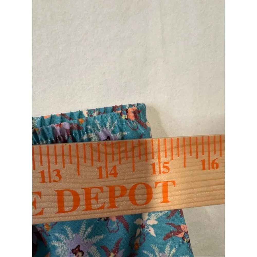 Mott50 Men’s Medium Floral Swim Trunks Blue Tropical Print 5.5” Inseam Lined